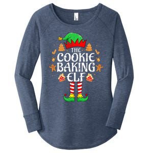 The Cookie Baking Elf Xmas Matching Christmas Family Pajama  Women's Perfect Tri Tunic Long Sleeve Shirt