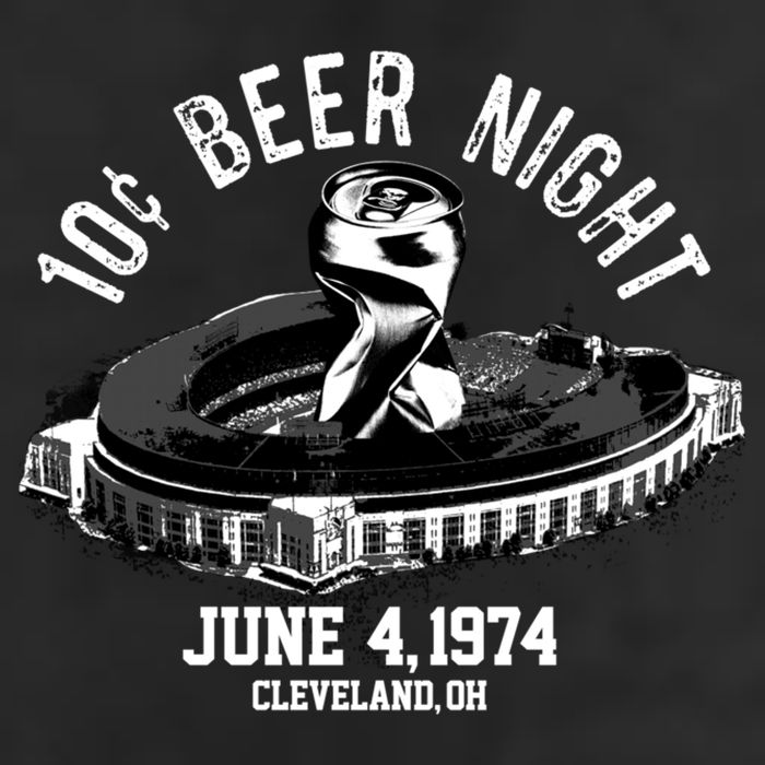 Ten Cent Beer Night Cleveland CLE Baseball 7 Panel Mesh Trucker Snapback Hat