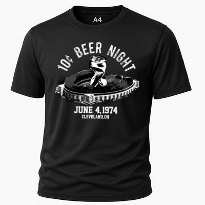 Ten Cent Beer Night Cleveland CLE Baseball Cooling Performance Crew T-Shirt