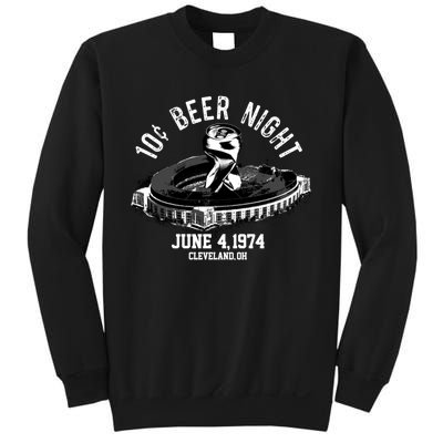 Ten Cent Beer Night Cleveland CLE Baseball Sweatshirt