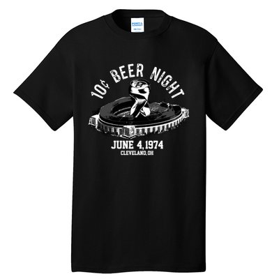 Ten Cent Beer Night Cleveland CLE Baseball Tall T-Shirt