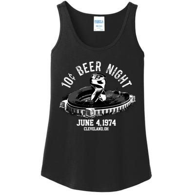 Ten Cent Beer Night Cleveland CLE Baseball Ladies Essential Tank