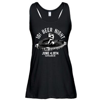 Ten Cent Beer Night Cleveland CLE Baseball Ladies Essential Flowy Tank