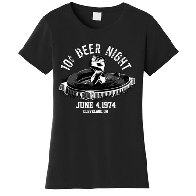 Ten Cent Beer Night Cleveland CLE Baseball Women's T-Shirt