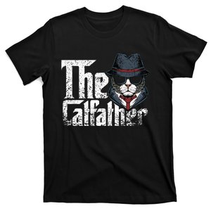 The Catfather Best Birthday Cat Dad Fathersday Funny Gift T-Shirt