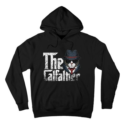 The Catfather Best Birthday Cat Dad Fathersday Hoodie