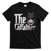 The Catfather Best Birthday Cat Dad Fathersday T-Shirt