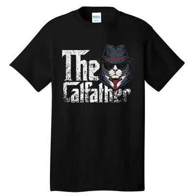 The Catfather Best Birthday Cat Dad Fathersday Tall T-Shirt