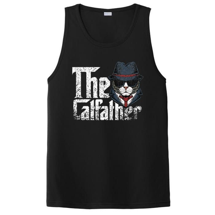 The Catfather Best Birthday Cat Dad Fathersday PosiCharge Competitor Tank