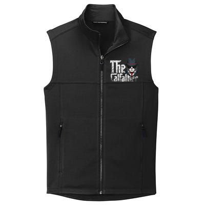 The Catfather Best Birthday Cat Dad Fathersday Collective Smooth Fleece Vest