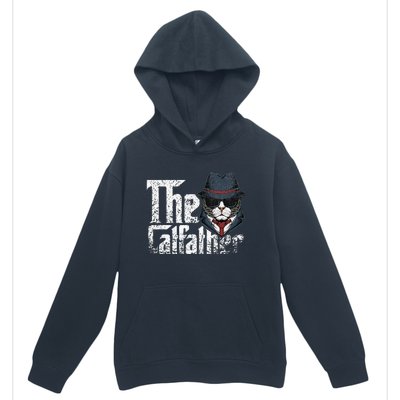 The Catfather Best Birthday Cat Dad Fathersday Urban Pullover Hoodie