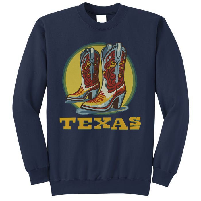 Texas Cowboy BootsVintage Sweatshirt