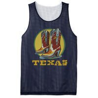 Texas Cowboy BootsVintage Mesh Reversible Basketball Jersey Tank