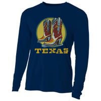 Texas Cowboy BootsVintage Cooling Performance Long Sleeve Crew