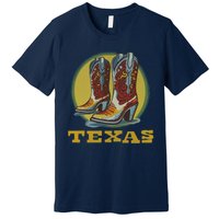 Texas Cowboy BootsVintage Premium T-Shirt