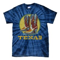 Texas Cowboy BootsVintage Tie-Dye T-Shirt