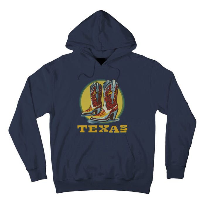 Texas Cowboy BootsVintage Tall Hoodie