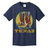 Texas Cowboy BootsVintage Kids T-Shirt