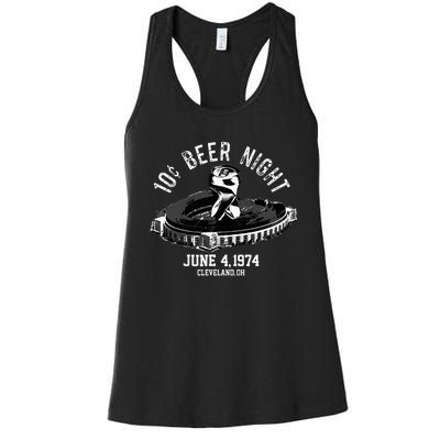 Ten Cent Beer Night Cleveland Cle Baseball Women's Racerback Tank