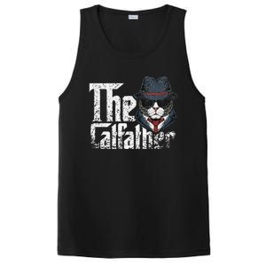 The Catfather Best Birthday Cat Dad Fathersday Funny Gift PosiCharge Competitor Tank