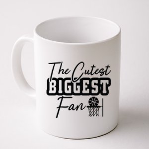 The Cutest Biggest Fan Gift For Basketball Team Sport Bball Coffee Mug