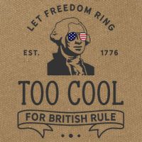 Too Cool British Rule / Funny 4th Of July George Washington Cotton Canvas Backpack