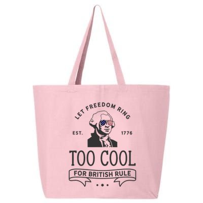Too Cool British Rule / Funny 4th Of July George Washington 25L Jumbo Tote