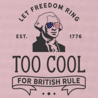 Too Cool British Rule / Funny 4th Of July George Washington 25L Jumbo Tote