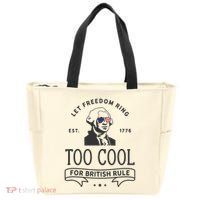 Too Cool British Rule / Funny 4th Of July George Washington Zip Tote Bag