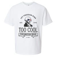 Too Cool British Rule / Funny 4th Of July George Washington Sueded Cloud Jersey T-Shirt