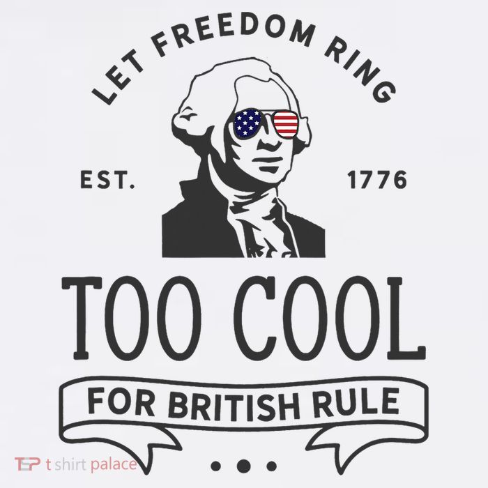 Too Cool British Rule / Funny 4th Of July George Washington Sustainable Bucket Hat