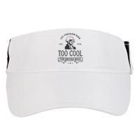 Too Cool British Rule / Funny 4th Of July George Washington Adult Drive Performance Visor