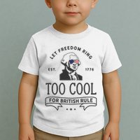 Too Cool British Rule / Funny 4th Of July George Washington Toddler T-Shirt