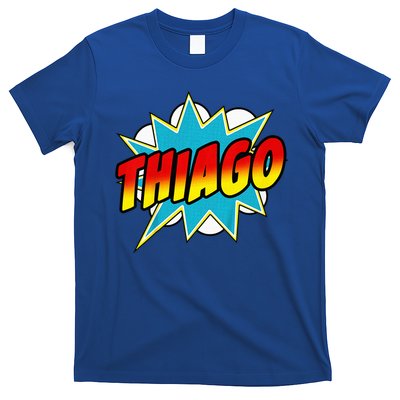 Thiago Comic Book Superhero Name T-Shirt