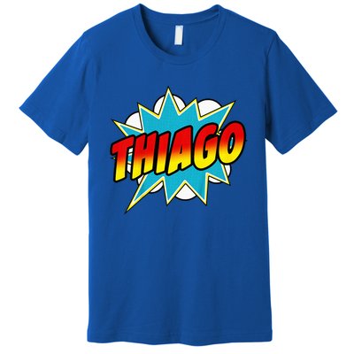 Thiago Comic Book Superhero Name Premium T-Shirt