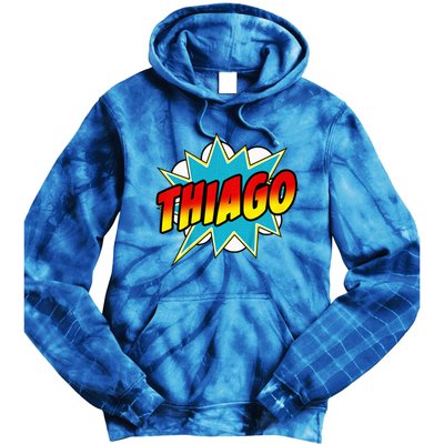 Thiago Comic Book Superhero Name Tie Dye Hoodie