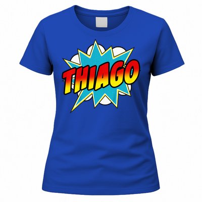 Thiago Comic Book Superhero Name Women's T-Shirt