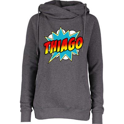 Thiago Comic Book Superhero Name Womens Funnel Neck Pullover Hood