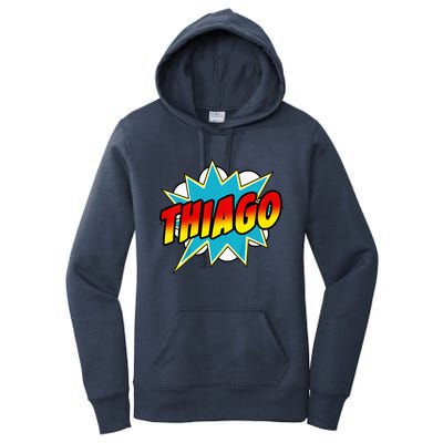 Thiago Comic Book Superhero Name Women's Pullover Hoodie