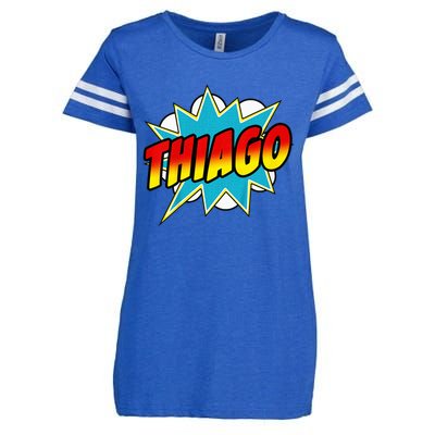 Thiago Comic Book Superhero Name Enza Ladies Jersey Football T-Shirt