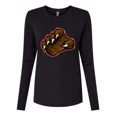 The Claw Bears Womens Cotton Relaxed Long Sleeve T-Shirt