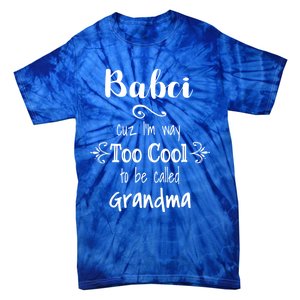 Too Cool Babci Poland Polish Grandma Funny Gift Tie-Dye T-Shirt