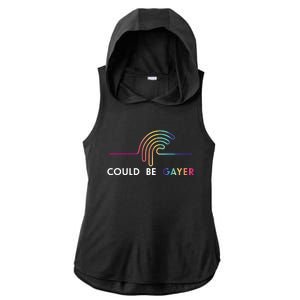 Thomassanders Could Be Gayer 2024 Ladies PosiCharge Tri-Blend Wicking Draft Hoodie Tank