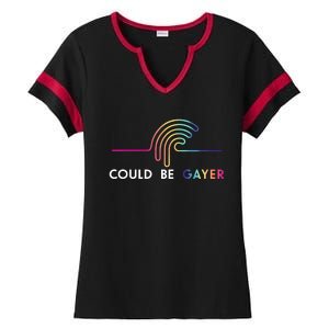 Thomassanders Could Be Gayer 2024 Ladies Halftime Notch Neck Tee