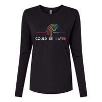 Thomassanders Could Be Gayer 2024 Womens Cotton Relaxed Long Sleeve T-Shirt