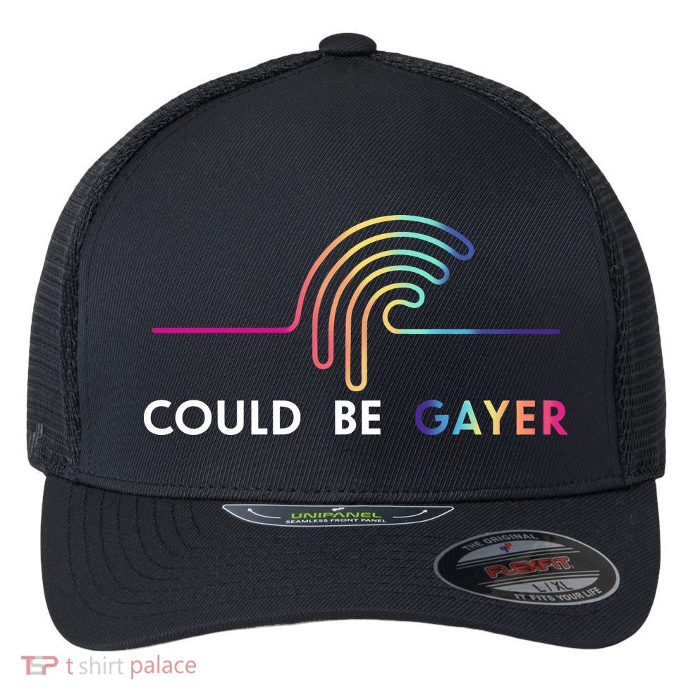 Thomassanders Could Be Gayer 2024 Flexfit Unipanel Trucker Cap