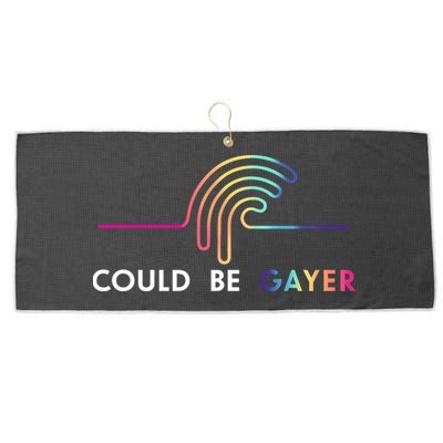 Thomassanders Could Be Gayer 2024 Large Microfiber Waffle Golf Towel