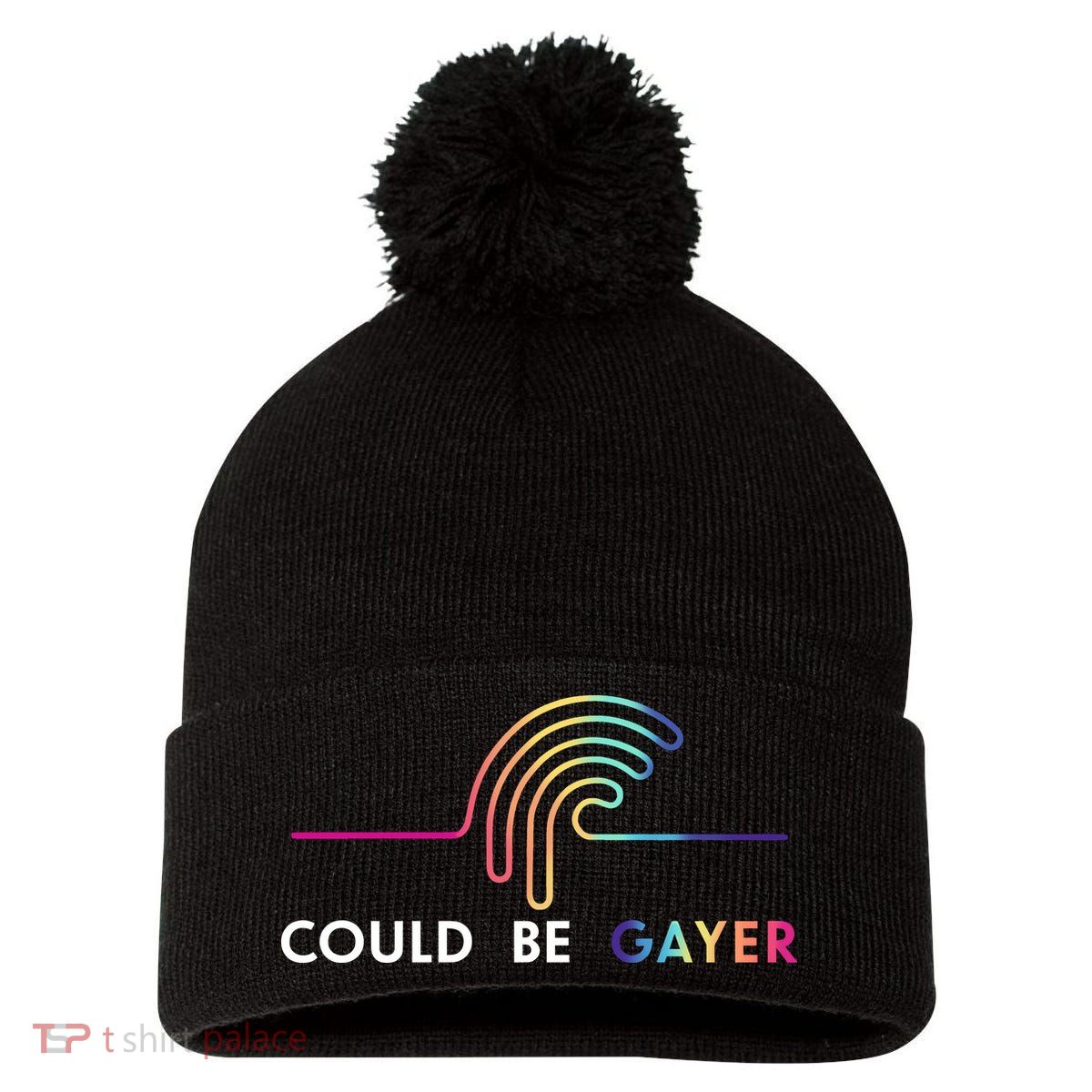 Thomassanders Could Be Gayer 2024 Pom Pom 12in Knit Beanie