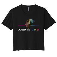 Thomassanders Could Be Gayer 2024 Women's Crop Top Tee