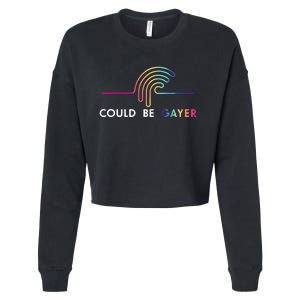 Thomassanders Could Be Gayer 2024 Cropped Pullover Crew